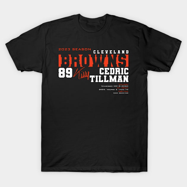 Till - Browns - 2023 T-Shirt by keng-dela